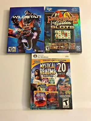 PC Game Lot Sealed Wildstar Mystical Realms Paradise Garden Slots New - Image 1 of 4