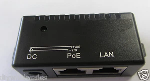 Inyector pasivo POE - montaje en pared 9-48V/1A módulo de suministro para teléfono IP - Imagen 1 de 2