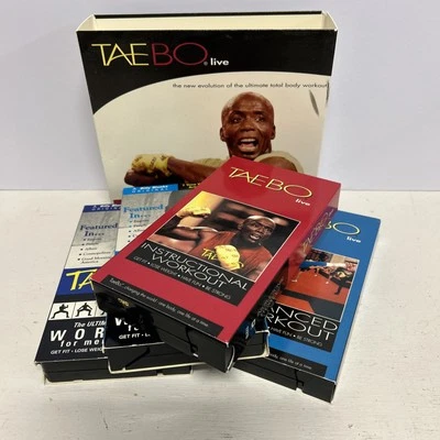 Tae Bo Live! Instructional Workout VHS Tapes 1999, 4 Pack Box Set - Image 1 of 4