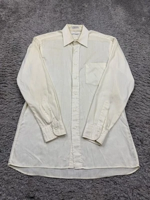 Camisa Christian Dior Hombre 15.5 Cremosa Duradera Presionar Botones De Colección Hecha en EE. UU. Foto 1 de 4