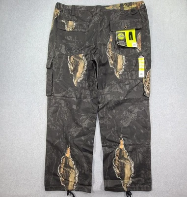 Mossy Oak Break-Up Eclipse Camo Cargo Pants Men's XL 40-42 Elastic Waist Hunting - Image 1 of 4