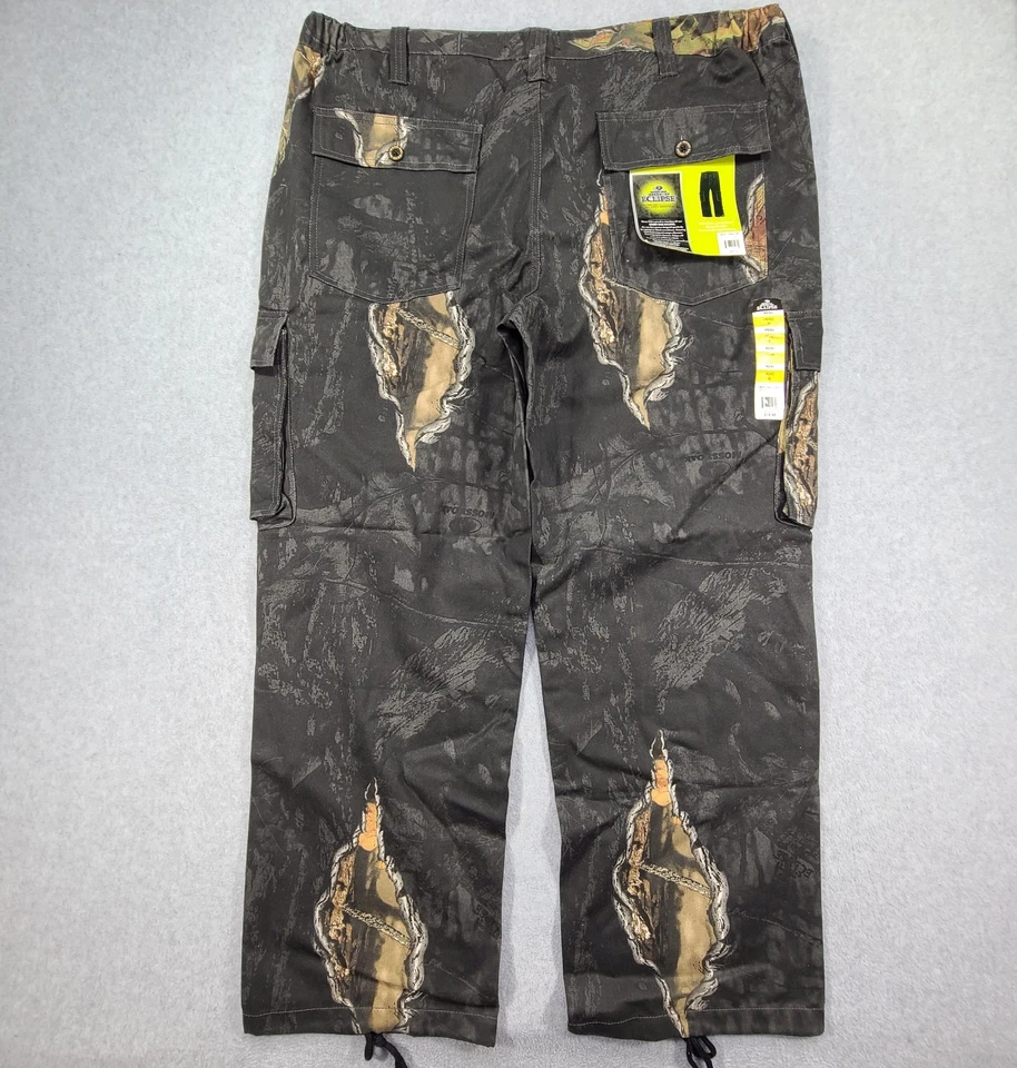 Mossy Oak Break-Up Eclipse Camo Cargo Pants Men's XL 40-42 Elastic Waist Hunting - Image 1 of 4