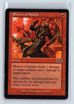(2x) SHOWER OF SPARKS – MTG Magic the Gathering Card – Urza's Saga – Common - Image 1 of 4