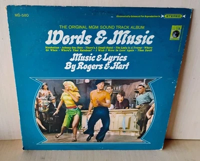 1966 MGM Rogers & Hart Soundtrack WORDS & MUSIC Judy Garland SUPER CLEAN LP ex Foto 1 de 4