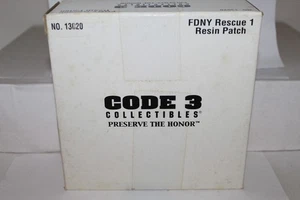 CODE 3 COLLECTIBLES FDNY Rescue 1 Resin Patch Fire Department of New York - Bild 1 von 2