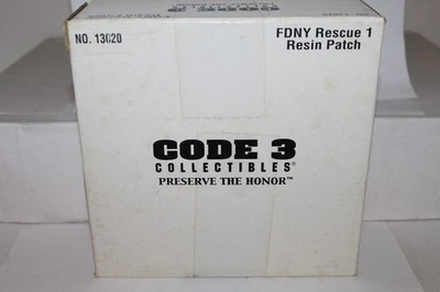 CODE 3 COLLECTIBLES FDNY Rescue 1 Resin Patch Fire Department of New York - Image 1 of 2