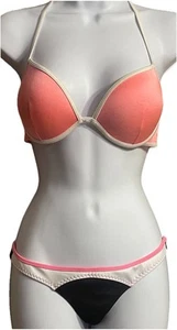Victoria’s Secret Vibrant Block Color Push Up Bikini Top 36B & Cheeky Bottoms S - Picture 1 of 10