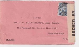 WW2 Mexiko - New York geöffnet von Zensor kommerzieller Brief - Kriegszeit bestanden Zensur - Bild 1 von 3