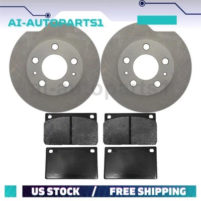 Juego de rotores de freno delanteros + pastillas de freno para Volvo 240 1990 1991 1992 1993 Foto 1 de 4