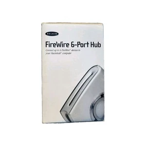 Belkin Firewire F5U526 6-Port Hub Rare Vintage Adapter New Open Box - Picture 1 of 5