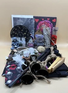 Advanced Witch Kit - Spells Crystals Candles Herbs Jars Feathers Altar V2 - Picture 1 of 14