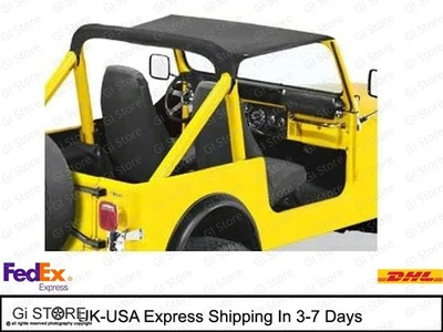 Bikini Bamini Top Suave Negro Se Adapta a Jeep CJ5-1976-1983 Rampage California Brief Foto 1 de 4