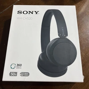 Sony WH-CH520 Wireless Headphones .Bluetooth .On-Ear Headset (Black) - Picture 1 of 1