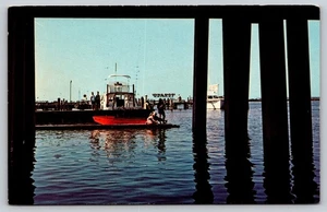 Postal vintage D5, Ocean City, Maryland. Pasarela debajo del puente US 50. - Imagen 1 de 2