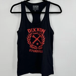 Canotta Dixxon Flannel Company donna media nera Sturgis SD rossa grafica stemma - Foto 1 di 9