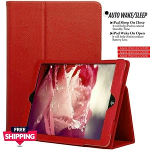 Custodia in pelle flip 10.2 per Apple iPad 7a/8a/9a generazione 2019/20/21 - Foto 1 di 13