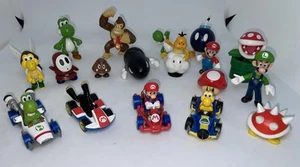 Hot Wheels Nintendo Super Mario Kart Die Cast Car Mattel Luigi Toy Figures 19pcs - Picture 1 of 3