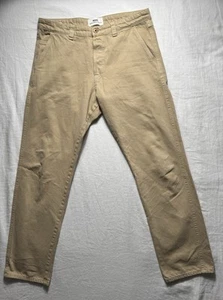 Royal Denim Division Hose Herren 33x32 Beige Khaki Bio Baumwollmischung Loose RDD - Bild 1 von 9