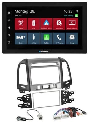 Blaupunkt MP3 Bluetooth DAB 2DIN USB Autoradio für Hyundai Santa Fe USB AUX 3 Sc - Bild 1 von 4