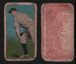 1910 E96 Philadelphia Caramel JAKE PFEISTER POOR CONDITION CHICAGO CUBS - Picture 1 of 2