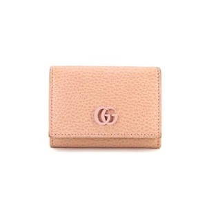 GUCCI GG Marmont Compact Wallet Leder Pink 546584 Geldbörse 90231835 - Bild 1 von 8
