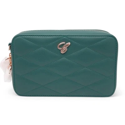 Bolso de cuero acolchado verde mini cadena Chopard Happy Hearts 95000-1100 Foto 1 de 4