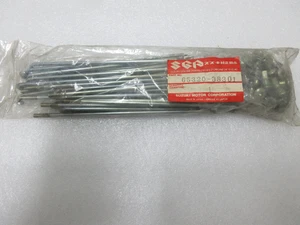 Suzuki GN125 GN250 TU125 Rear Wheel Spoke Set NOS Genuine SPOKES OEM 65320-38301 - Picture 1 of 7