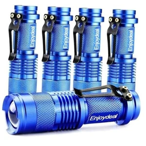 Mini LED Flashlights 5 Pack Pocket Pen Flashlight Ultra Bright 350 Lumens - Picture 1 of 8