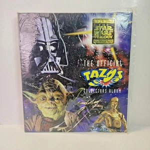 Vintage SEALED 1996 Official Star Wars Trilogy Tazos Collectors Album Folder - Picture 1 of 8