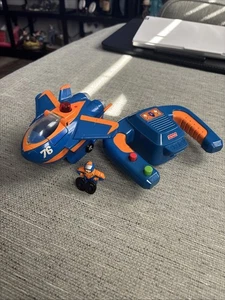 Geotrax ferngesteuertes Geo Flugzeug blau Blitz & Dynamo Dan spannendste Arbeiten - Bild 1 von 12