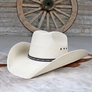 Stetson Square Palm Leaf Cowboy Hat - Picture 1 of 5