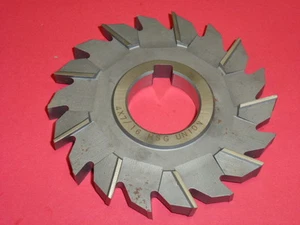 NOS! UNION SIDE STAGGERED TOOTH MILLING CUTTER, 4" x 7/16" x 1-1/4", 58-10130 - Bild 1 von 4