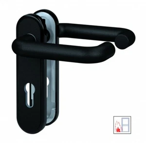 BASI - FS-Drücker-Beschlag - ZT-FS 2150 - Kurzschild rund - 7529-0200 - Bild 1 von 3