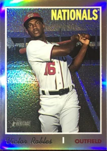 2019 Topps Heritage Chrome High #THC-701 VICTOR ROBLES SP Refractor #557/569 - Picture 1 of 1