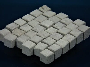 Diorama Zubehör, 600 Keramik Pflastersteine 12 mm granit grau, 1:9 - Bild 1 von 5