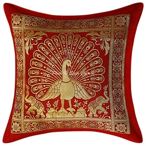 Funda de Almohada Boho Brocado Jacquard Decoración Coche Sofá Cojín Funda 12 x 12 pulgadas - Imagen 1 de 5