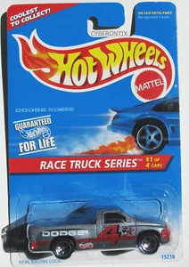 Hot Wheels DODGE RAM 1500 Race Truck Series #1 GRAY VERSION 1996 sp5 MOC 380 - Picture 1 of 1