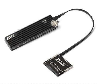 ZITAY CFAST TO SSD SATA M2 Card Coupler Adapter Fit For BMPCC 4K 6K ZCAM E2 - Image 1 of 4