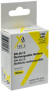 2 Pcs EN-EL12 Battery for Nikon Coolpix AW100 P300 S6300 S8100 S9100 S9200 S9300 - Picture 1 of 3