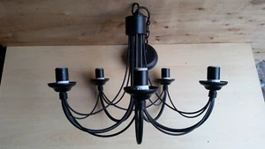 5 Bulb Chandelier Light Gothic Style BLACK 5 LIGHTS GOTHIC STYLE - Picture 1 of 15
