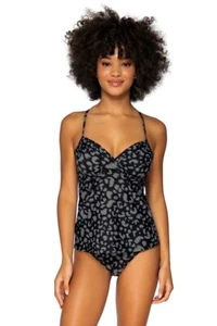 Sunsets FEAFE Fearless Feline Crossroads Tankini Swim Top, UK 40D/42C - Picture 1 of 4