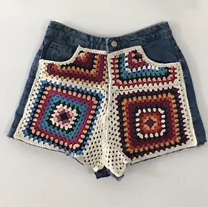 Farm Rio x Anthropologie ultrahochtaillierte gehäkelte Shorts neu $ 195 - Bild 1 von 3
