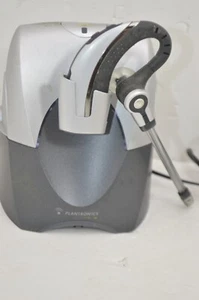 Plantronics CS70 NC Office Charging Base +CS70N Wireless Headset +Power Adapter - Picture 1 of 5