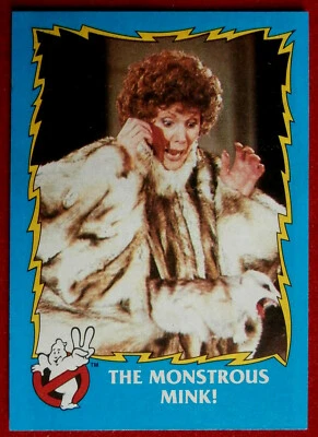 GHOSTBUSTERS II - Card #65 - THE MONSTROUS MINK! - TOPPS 1989 - Image 1 of 2