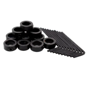 10pcs 10mm Drill Bit Depth Stop Collar Positioner Ring Locator with Hex Wrench - Picture 1 of 3