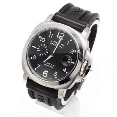 Panerai Luminor Marina- 44mm  Men's Black Dial Automatic Watch PAM00164 PAM 164 - Image 1 of 4