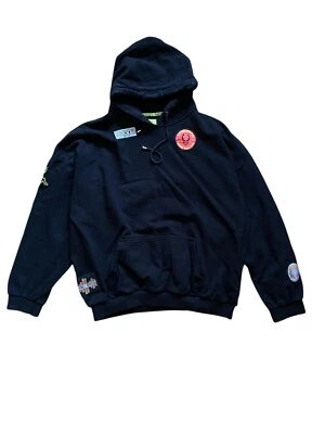 Sudadera con capucha rara Kappa Cyberdog negra talla XL oversize Foto 1 de 4