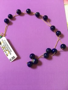 NEU! EFFY LAPIS LAZULI & 14K GOLD Halskette/unverbindliche Preisempfehlung des Herstellers $ 425/ein tolles Geschenk! - Bild 1 von 5