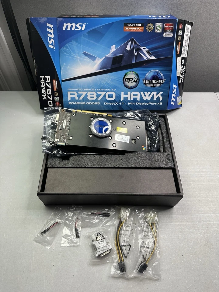 MSI AMD Radeon HD 7870 2GB GDDR5 DVI/HDMI/2xMini DisplayPort R7870 - Image 1 of 4