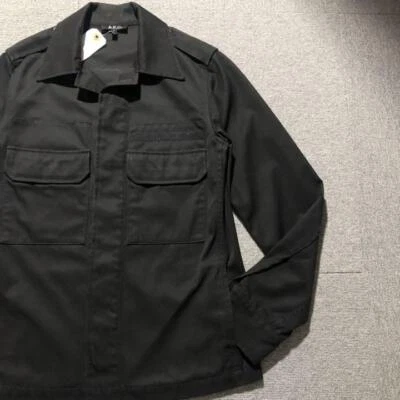 A.P.C. Men S 90's Made In France Old All Black Military Jk Plain Vinatge French - Image 1 of 4
